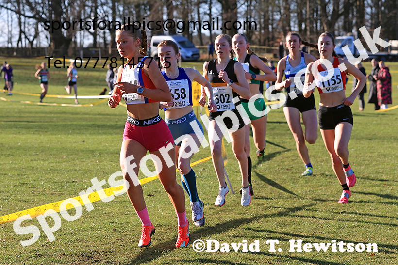 Junior Womens 2025 Northern Cross Country Champs, Tatton Park, Knutsford, Cheshire. Photo: David T. Hewitson/Sports for All Pics